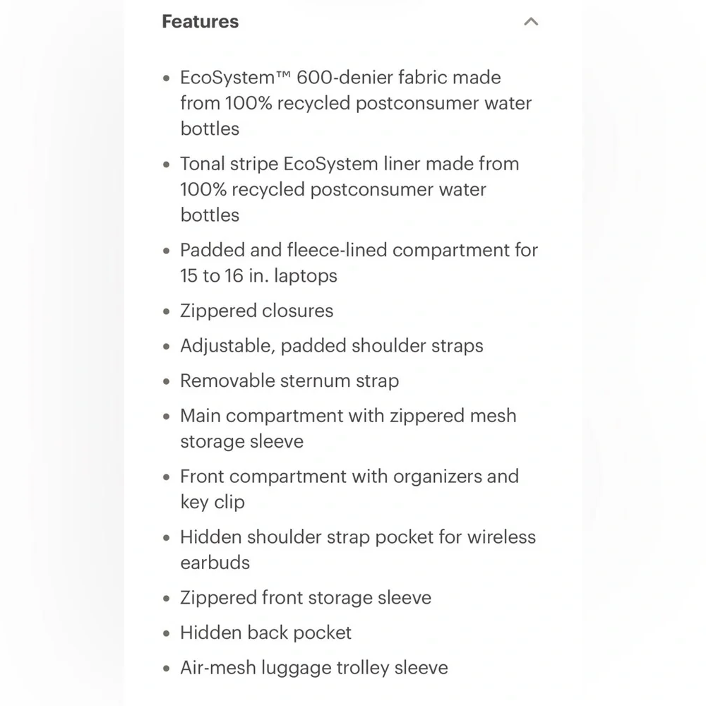 Herschel Supply Company Black Kaslo Tech Daypack - Picture 3 of 5